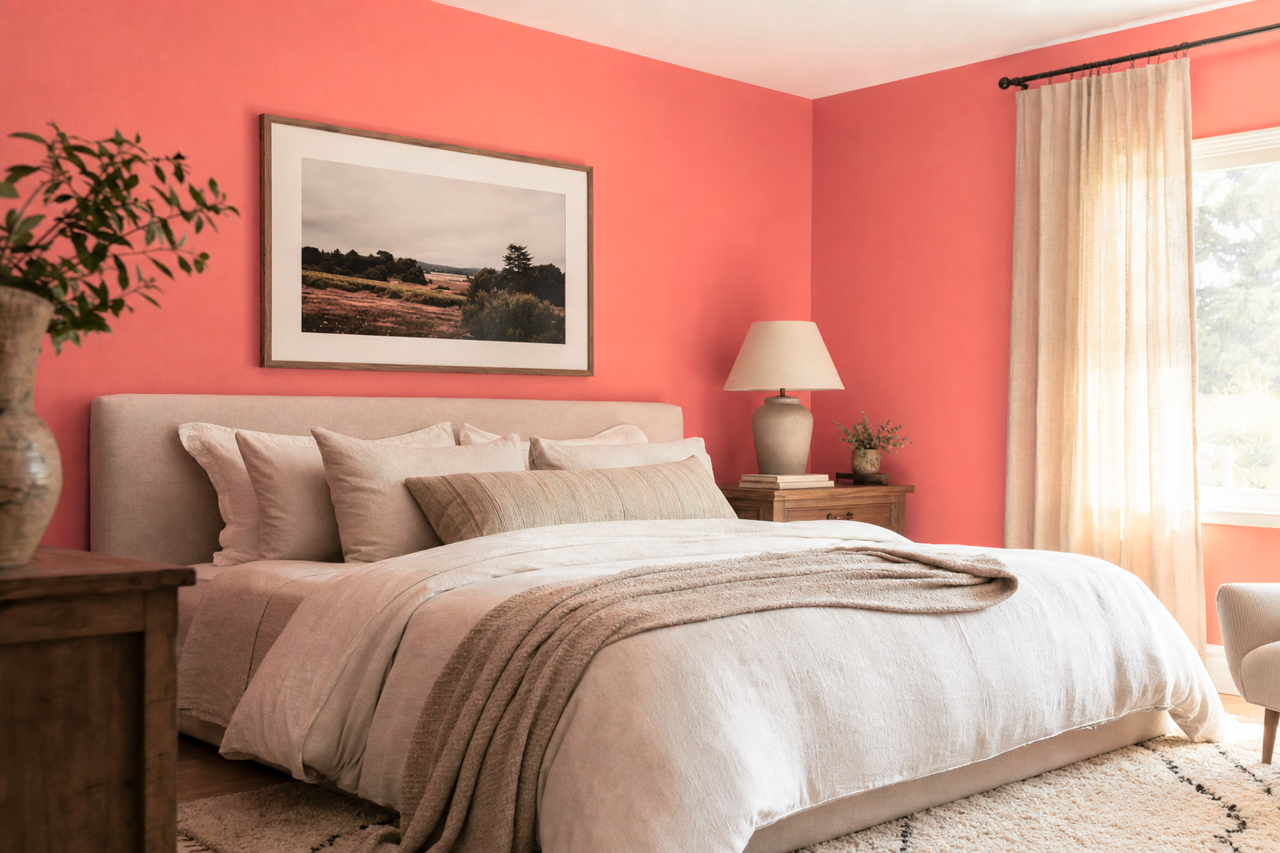 All-a-Blaze by Benjamin Moore on interiors
