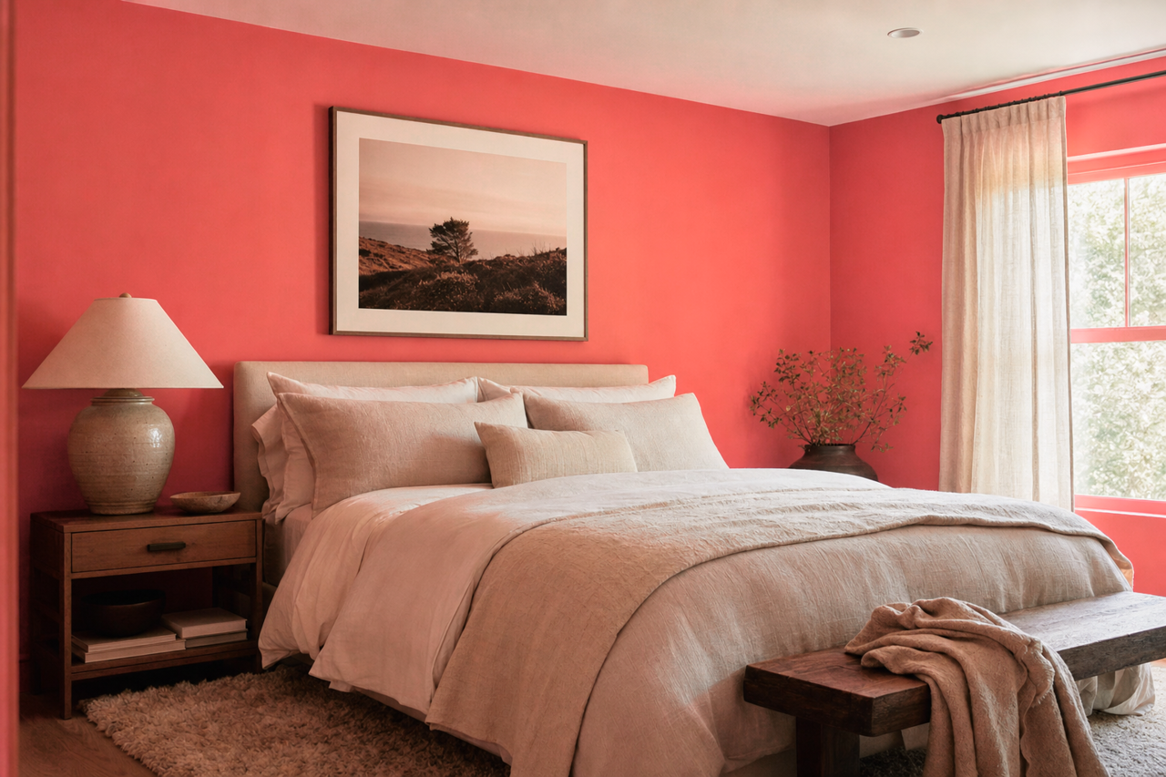 Bird of Paradise by Benjamin Moore on interiors