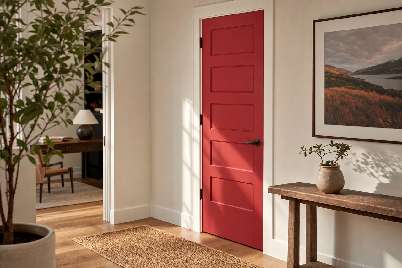 Moroccan by Benjamin Moore on interior-doors