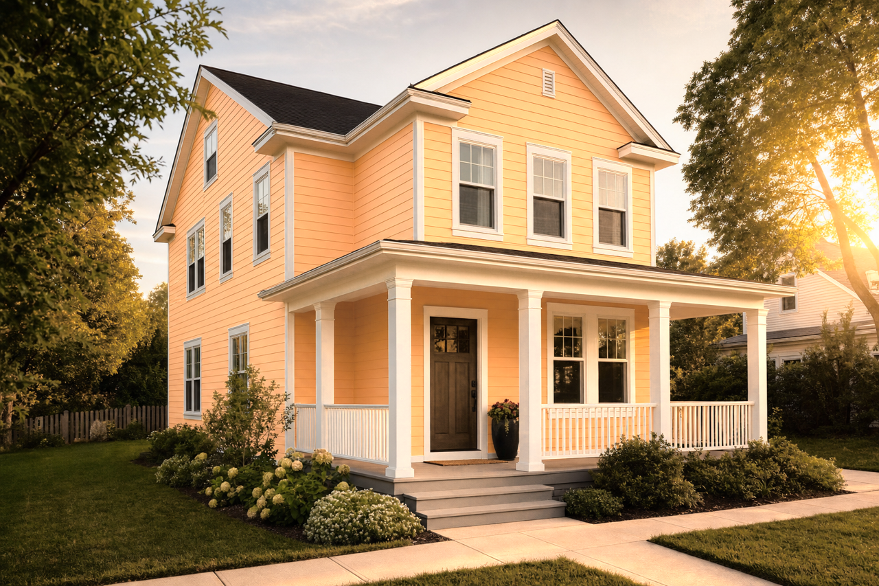 Seville Oranges by Benjamin Moore on exterior
