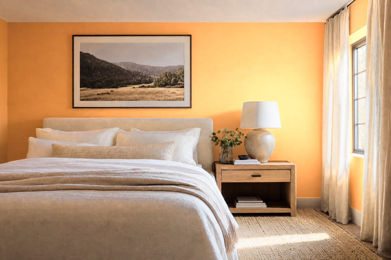 Seville Oranges by Benjamin Moore on interiors
