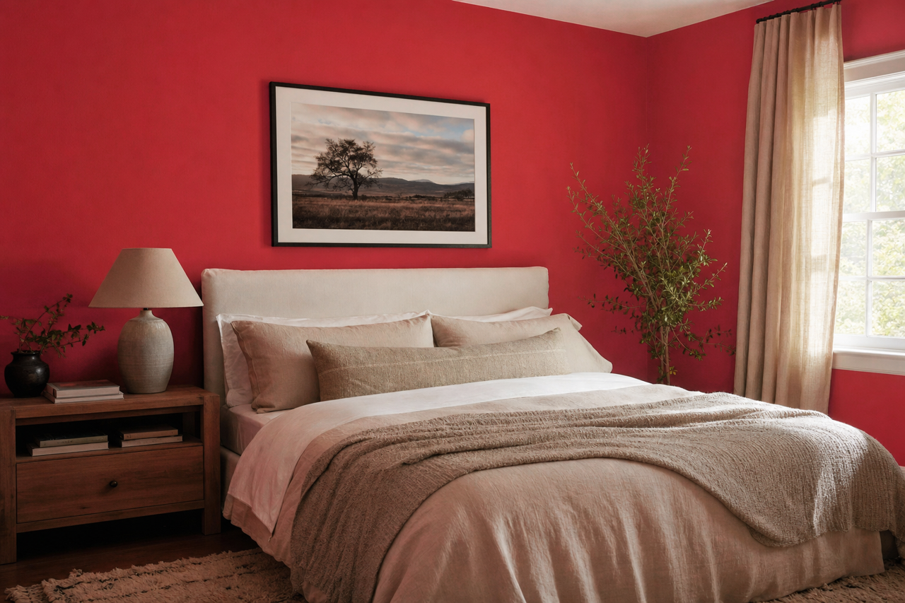 Poppy by Benjamin Moore on interiors