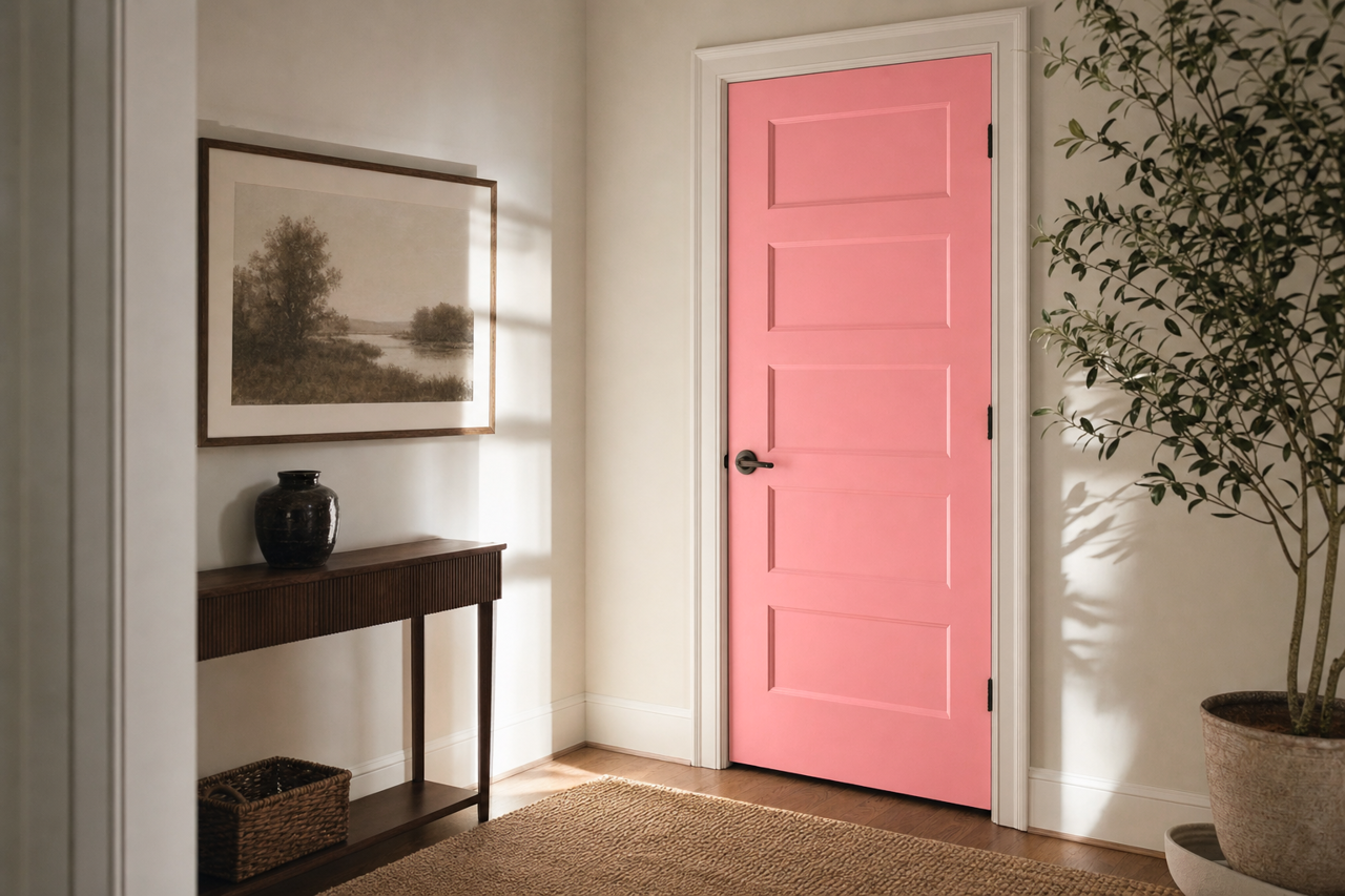 Heartbeat by Benjamin Moore on interior-doors
