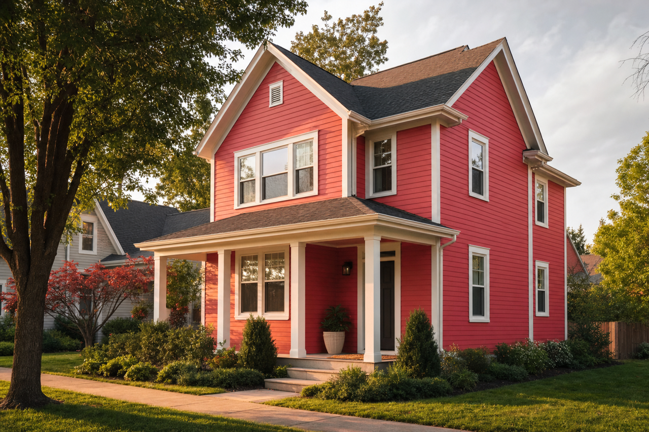 Holly Berry by Benjamin Moore on exterior