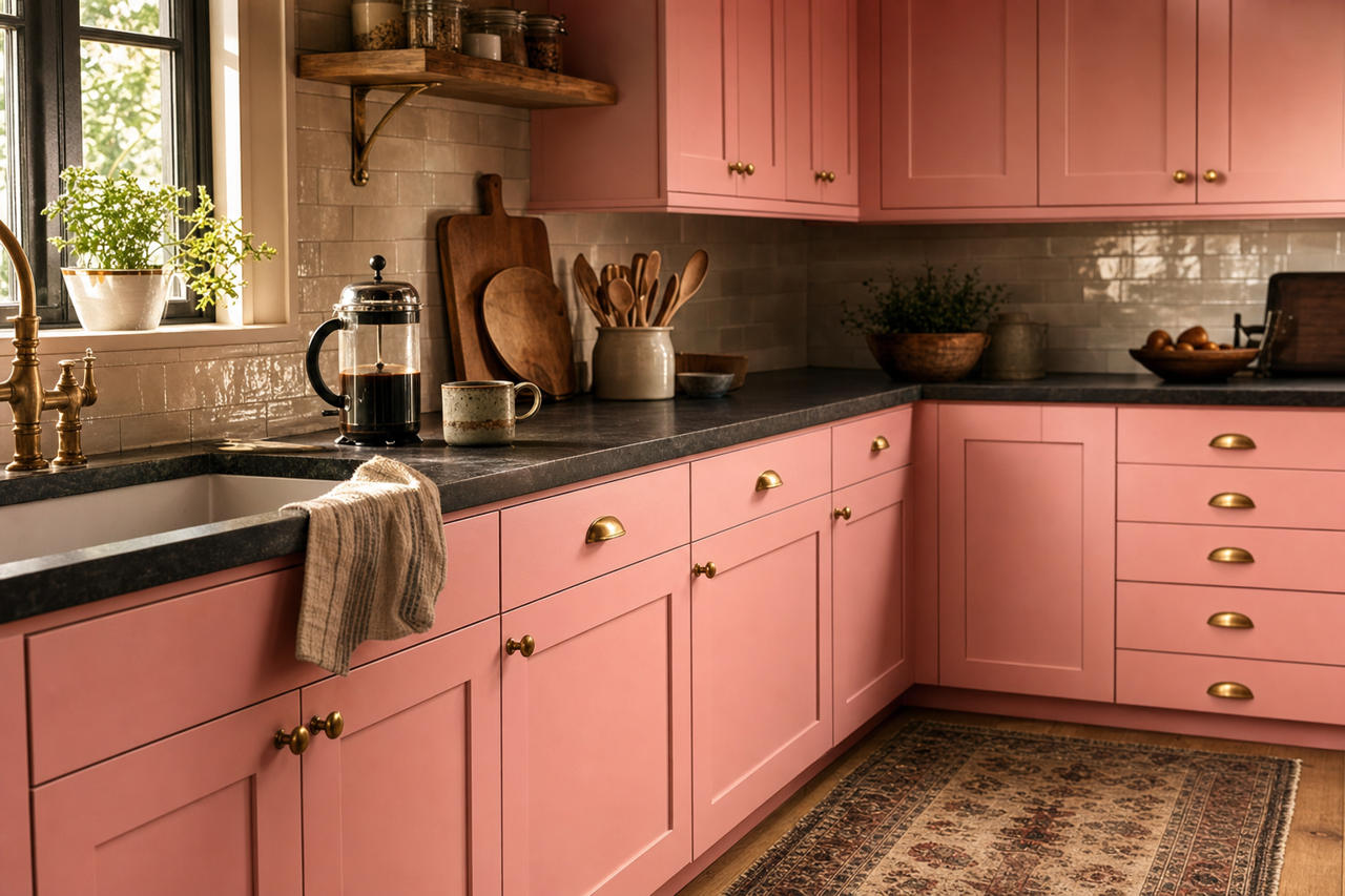 Pure by Benjamin Moore on cabinets