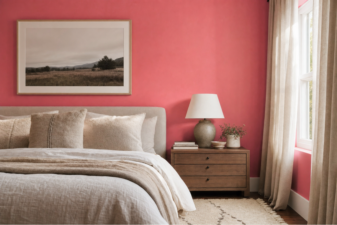 Deco Rose by Benjamin Moore on interiors