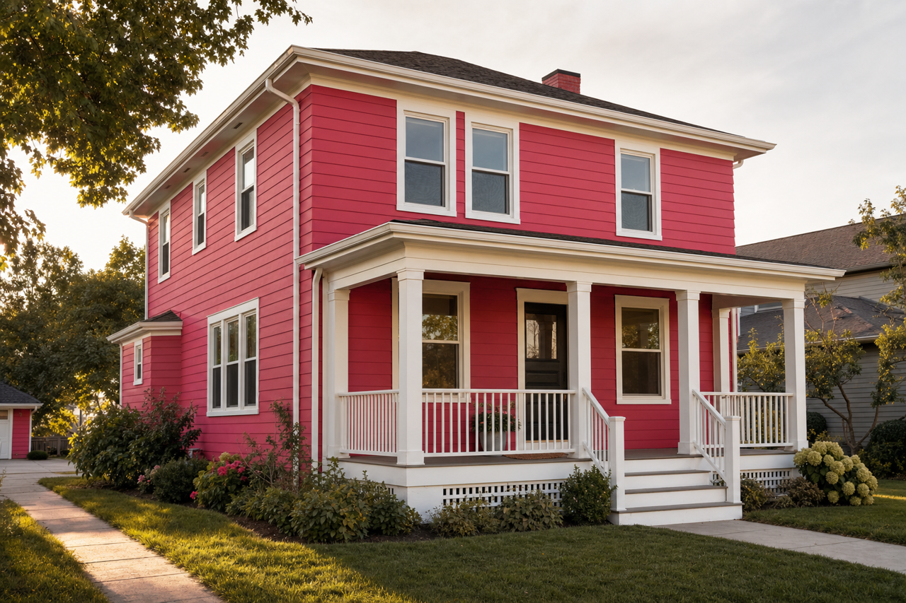 Drop Dead Gorgeous by Benjamin Moore on exterior
