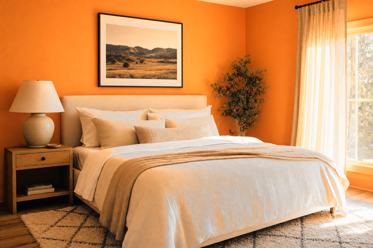 New Dawn by Benjamin Moore on interiors