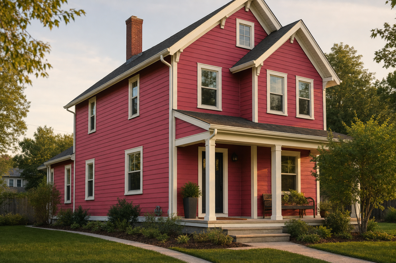 My Valentine by Benjamin Moore on exterior