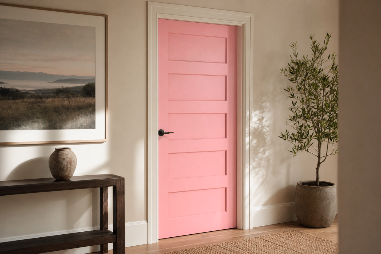 Romance by Benjamin Moore on interior-doors