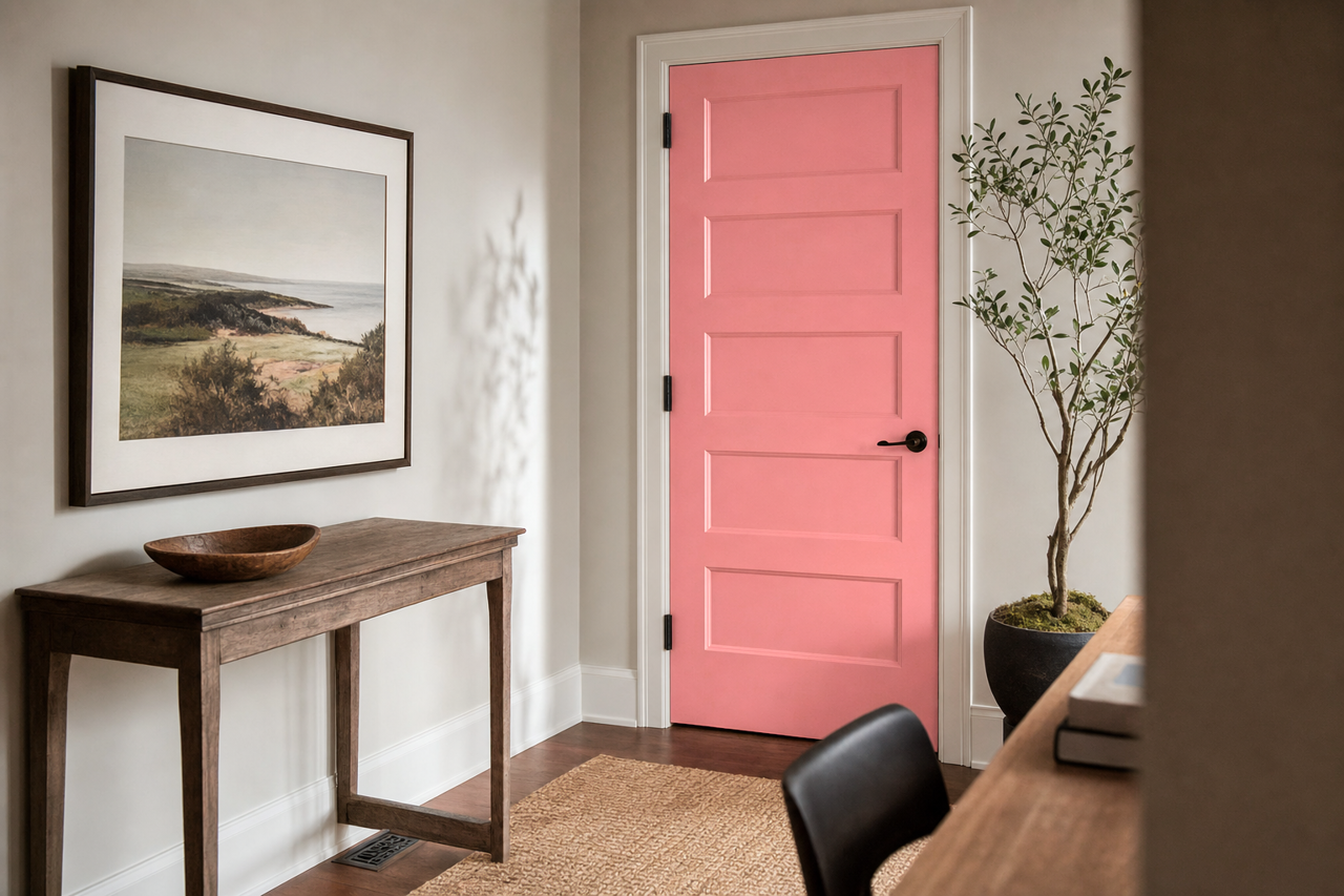 Pretty by Benjamin Moore on interior-doors