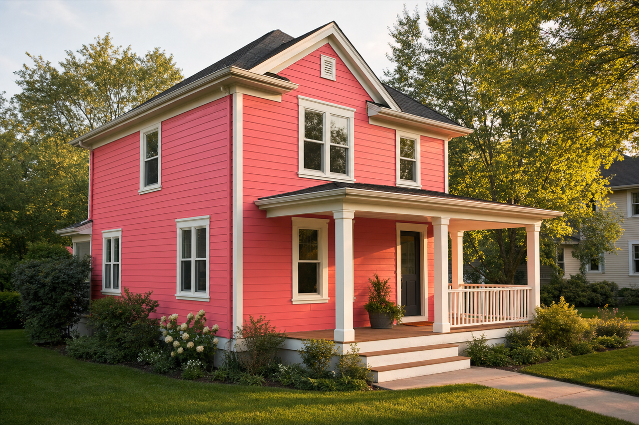 Cactus Flower by Benjamin Moore on exterior