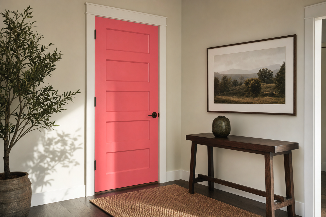 Cactus Flower by Benjamin Moore on interior-doors