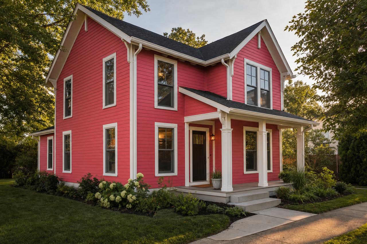 Santa's Suit by Benjamin Moore on exterior