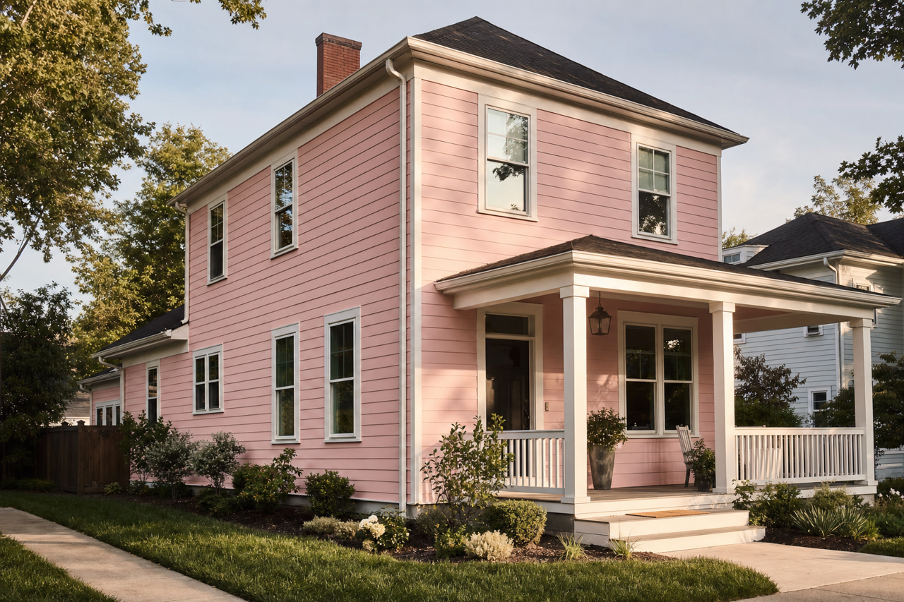 Powder by Benjamin Moore on exterior
