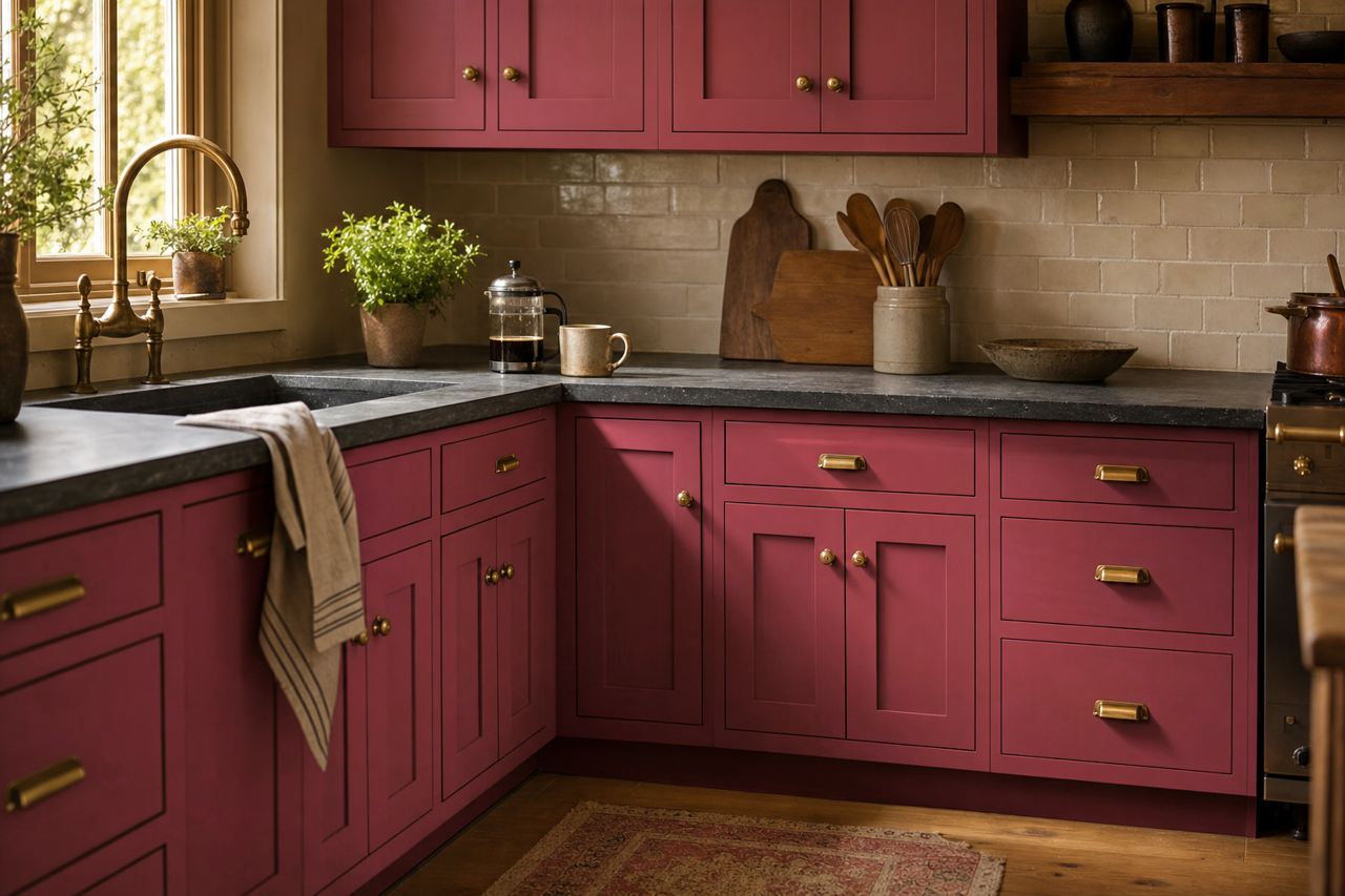 Night by Benjamin Moore on cabinets