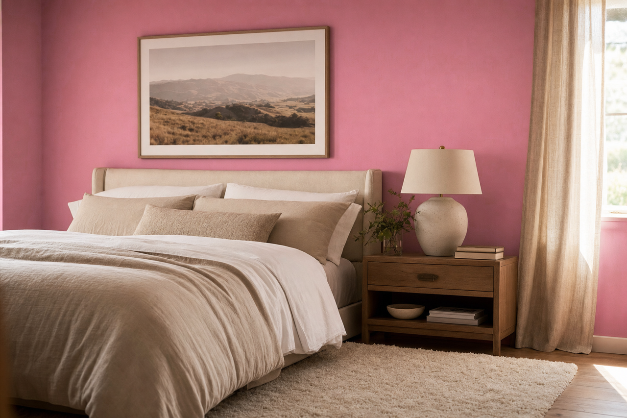Island Sunset by Benjamin Moore on interiors