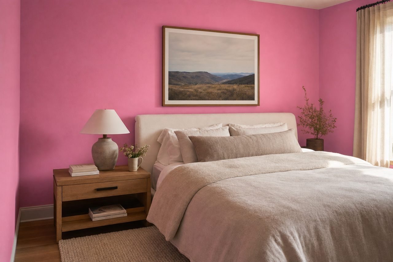 Pink Ladies by Benjamin Moore on interiors