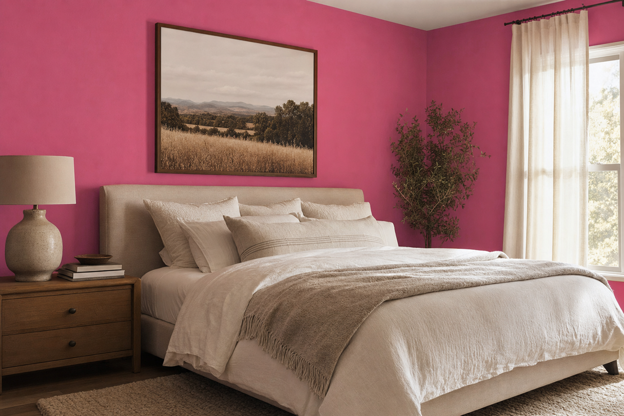 Razzle by Benjamin Moore on interiors