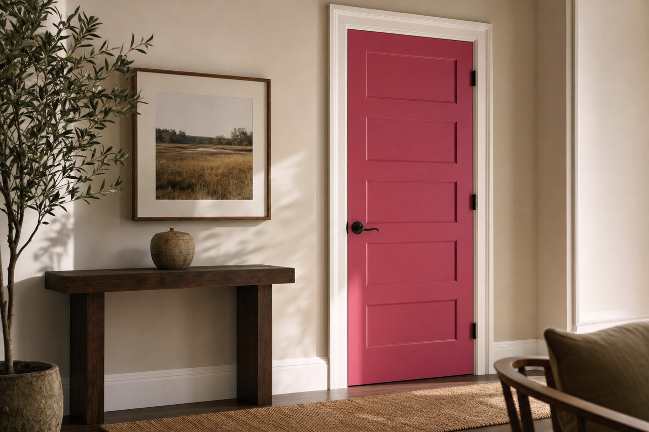 Aniline by Benjamin Moore on interior-doors