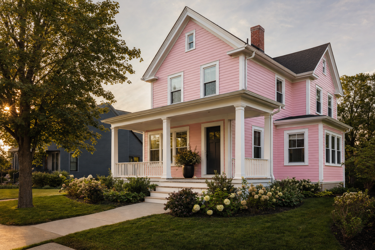 Rose by Benjamin Moore on exterior