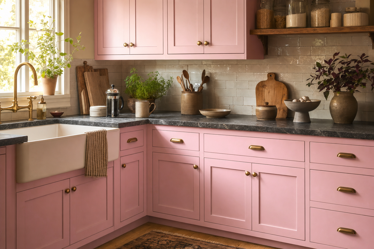 Wild by Benjamin Moore on cabinets