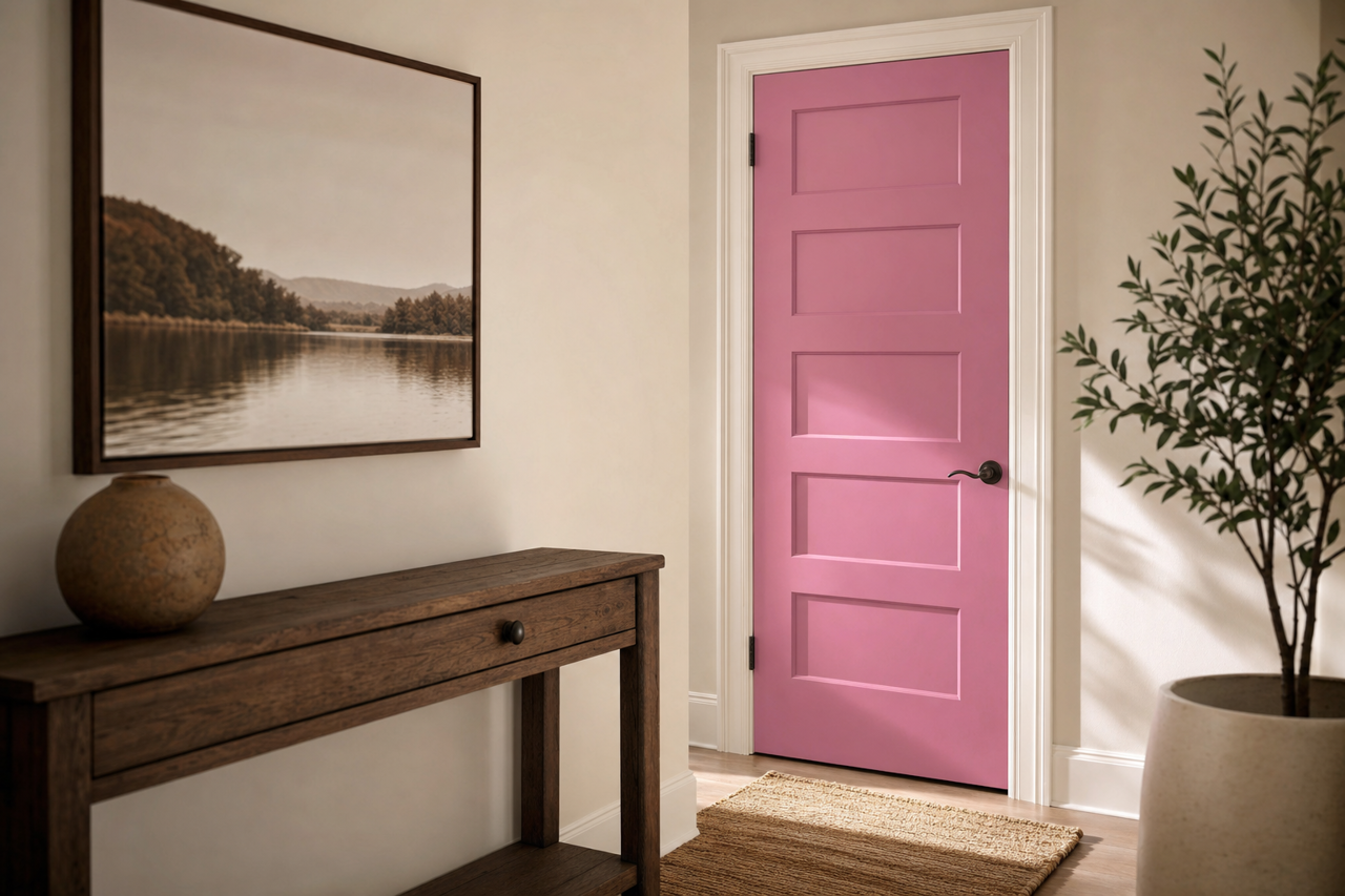 Tropical by Benjamin Moore on interior-doors