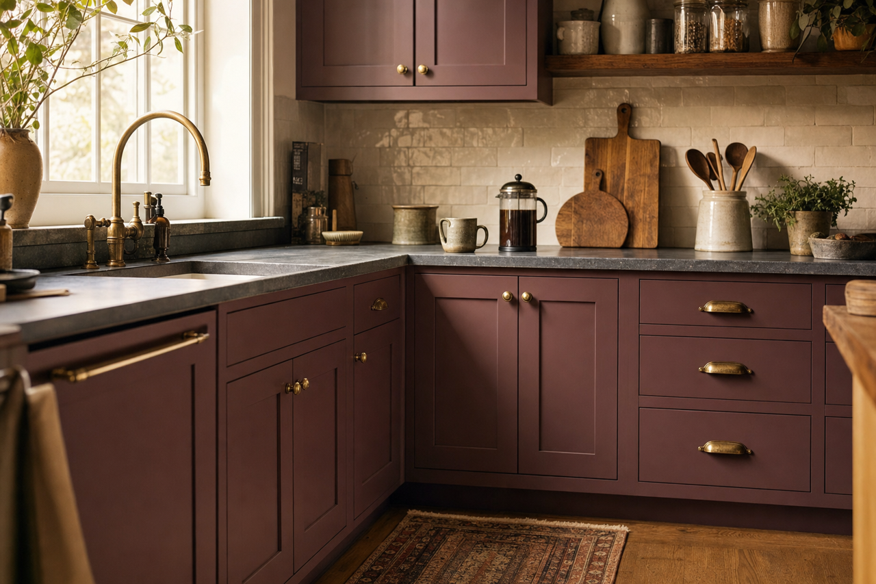 Dark by Benjamin Moore on cabinets