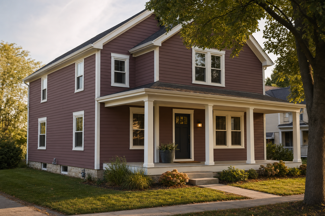 Dark by Benjamin Moore on exterior