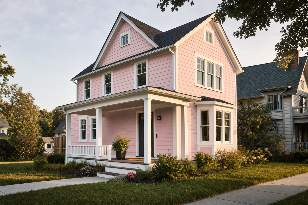 Misty by Benjamin Moore on exterior