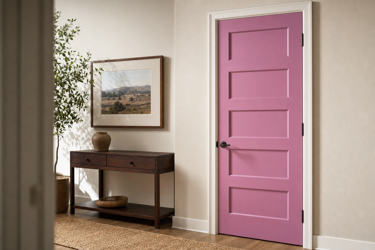 Melrose by Benjamin Moore on interior-doors