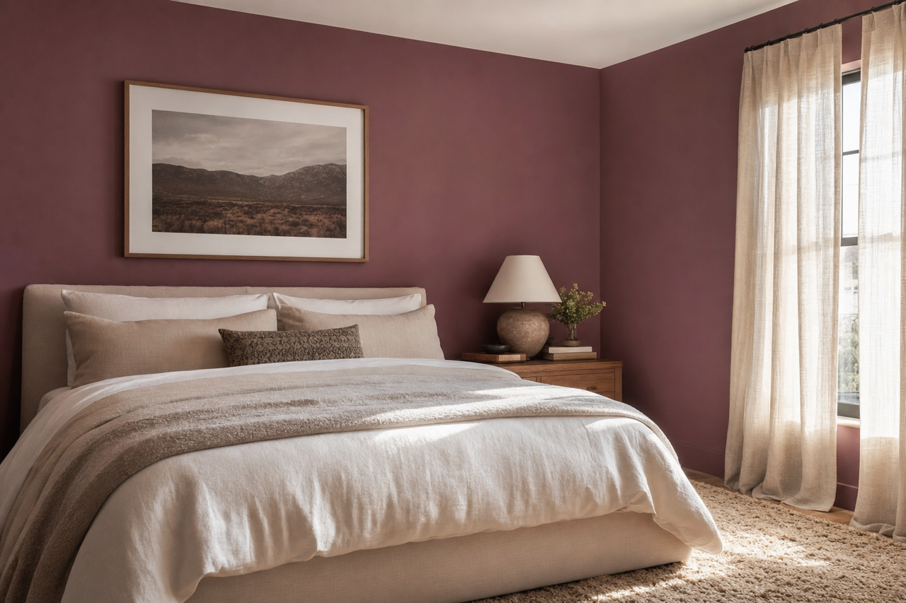 Bordéaux by Benjamin Moore on interiors