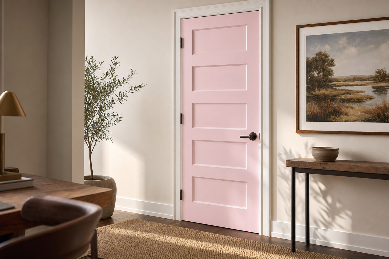 Primrose by Benjamin Moore on interior-doors