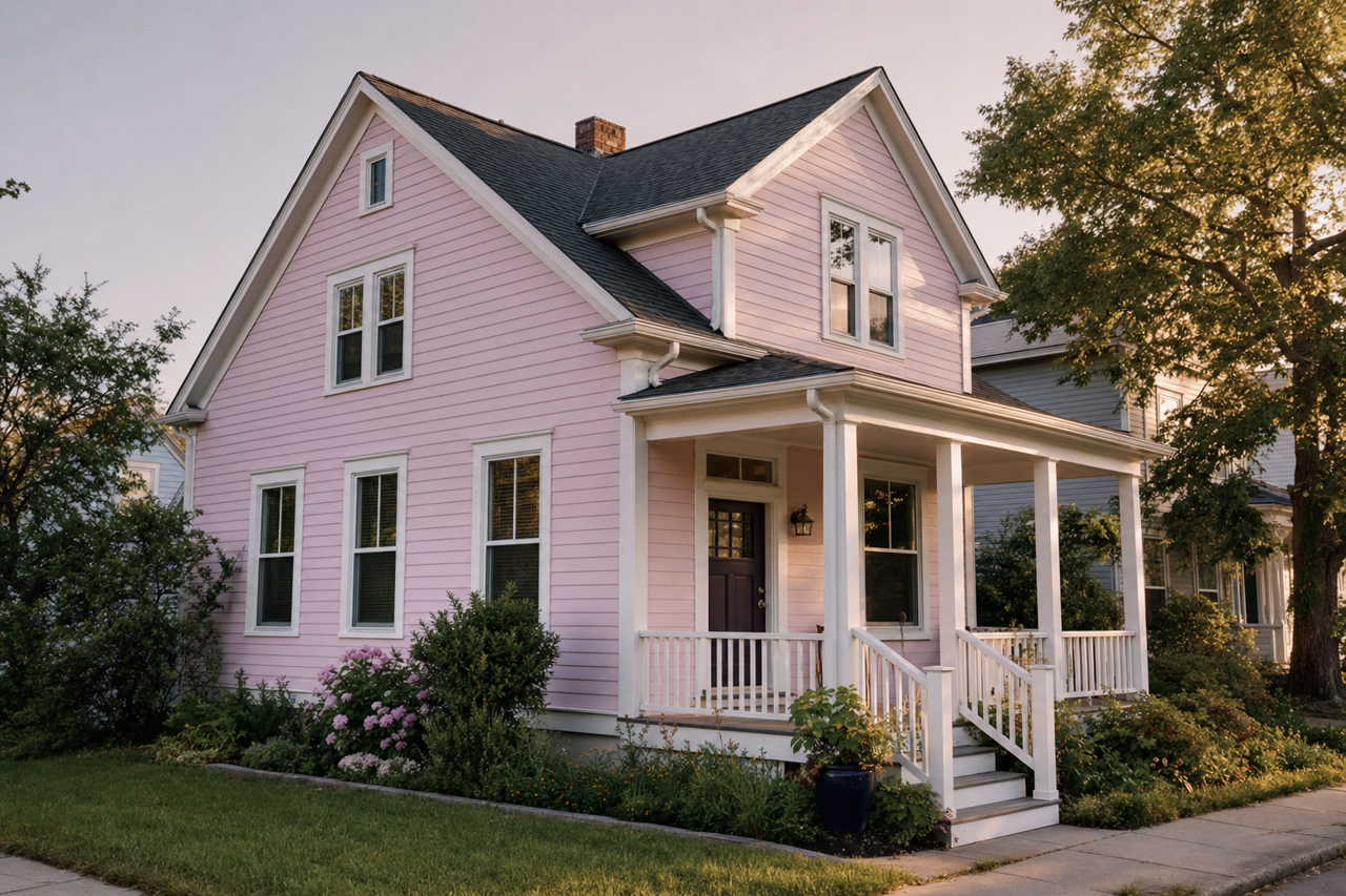 Baby's Mittens by Benjamin Moore on exterior