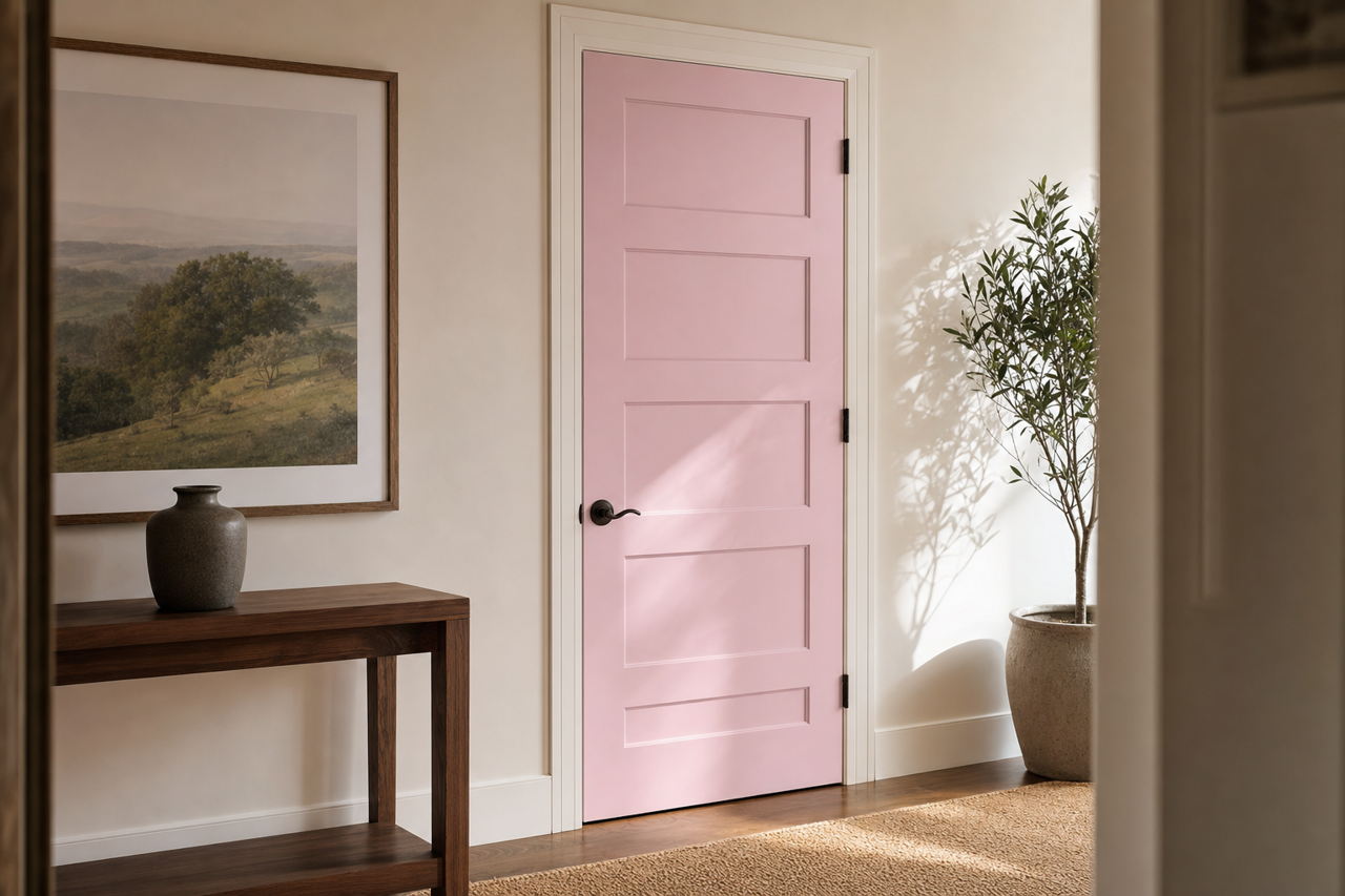 Baby's Mittens by Benjamin Moore on interior-doors
