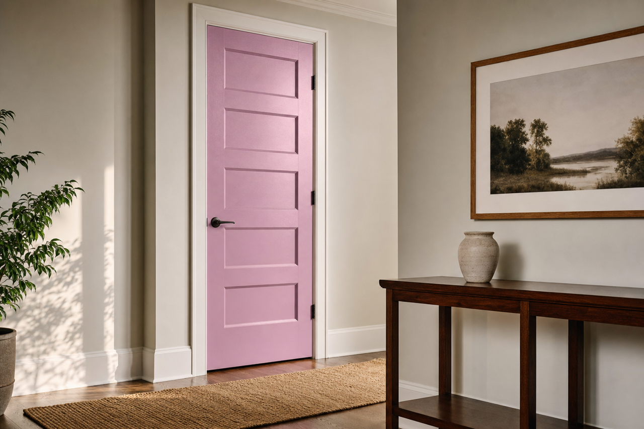 Victorian Purple by Benjamin Moore on interior-doors