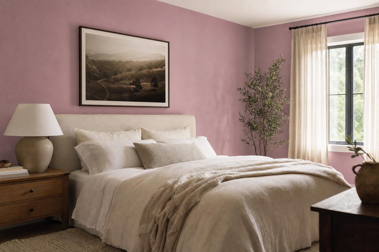 Victorian Purple by Benjamin Moore on interiors