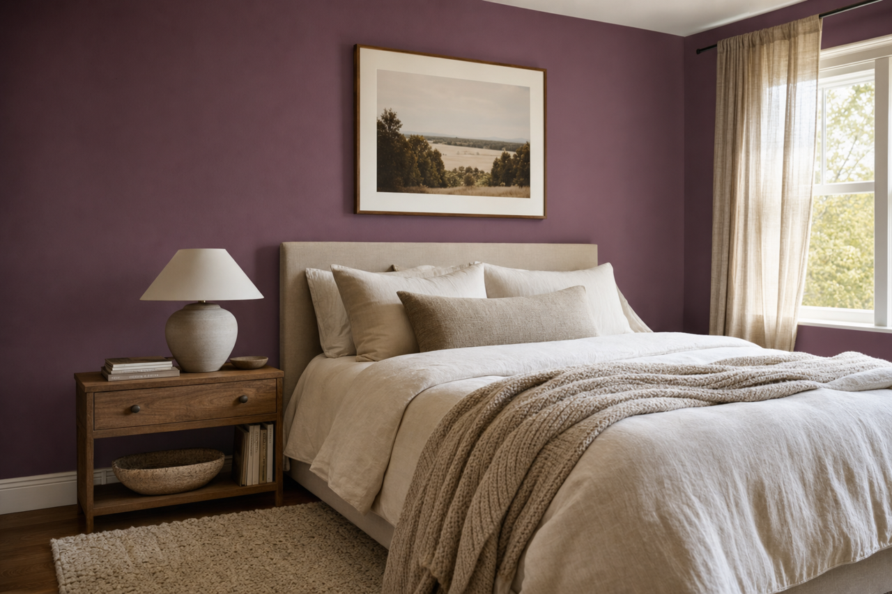 Ultra Violet by Benjamin Moore on interiors