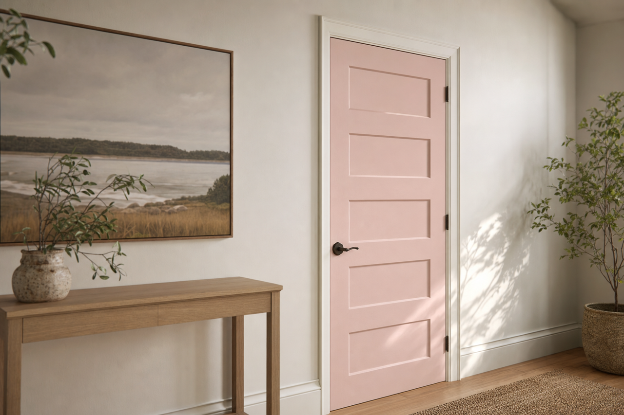 Orleans Violet by Benjamin Moore on interior-doors