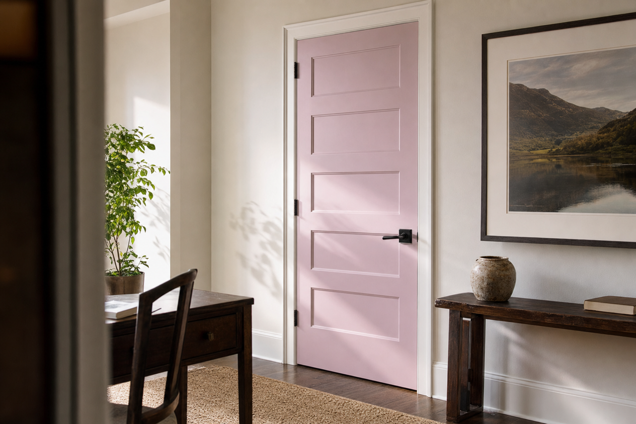 Hidden Sanctuary by Benjamin Moore on interior-doors