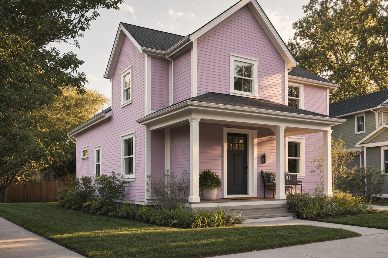 Angelina by Benjamin Moore on exterior