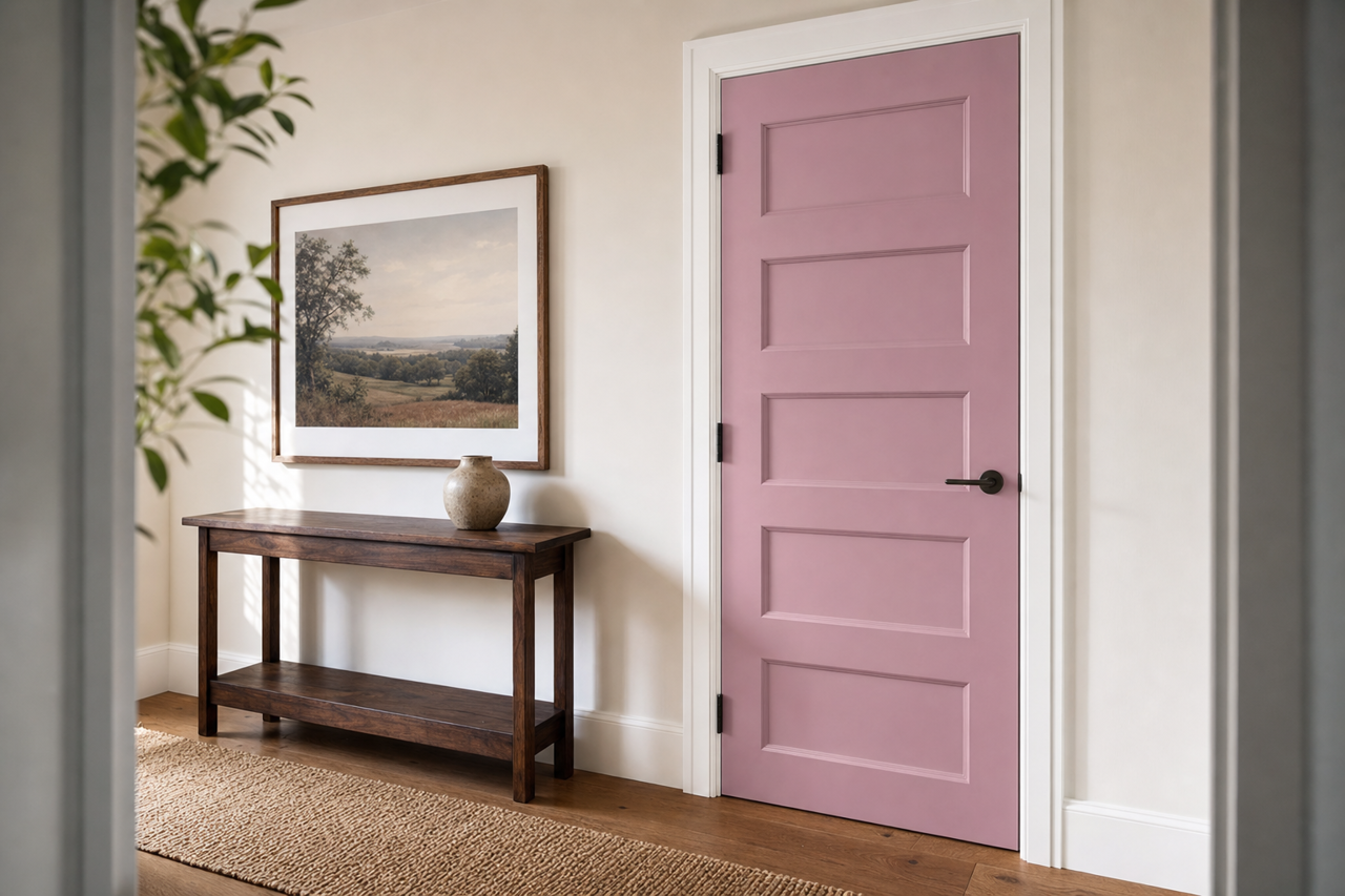 Caribbean by Benjamin Moore on interior-doors