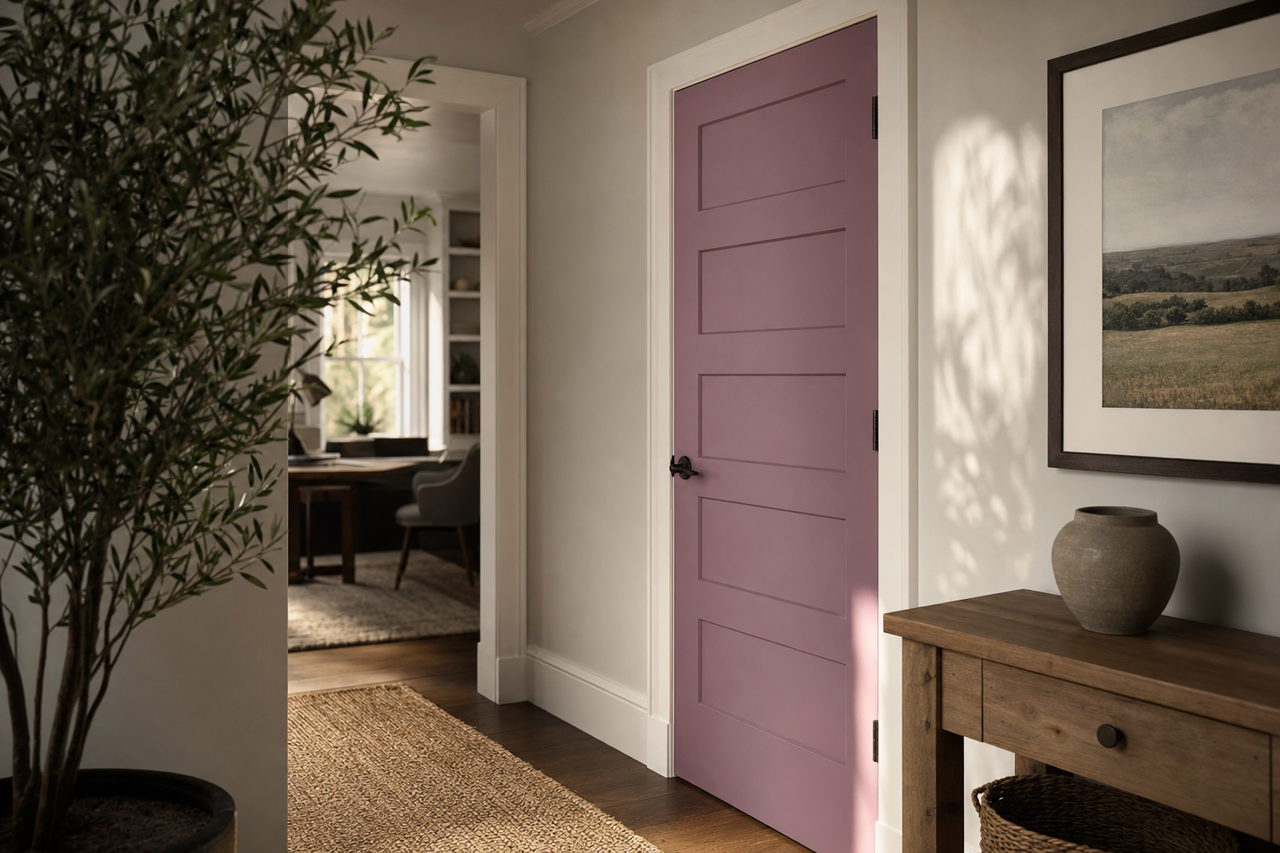 Lazy by Benjamin Moore on interior-doors