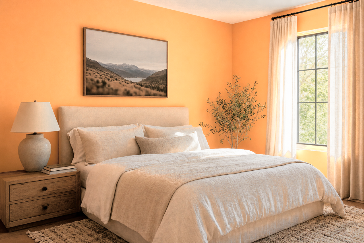 Vivid by Benjamin Moore on interiors