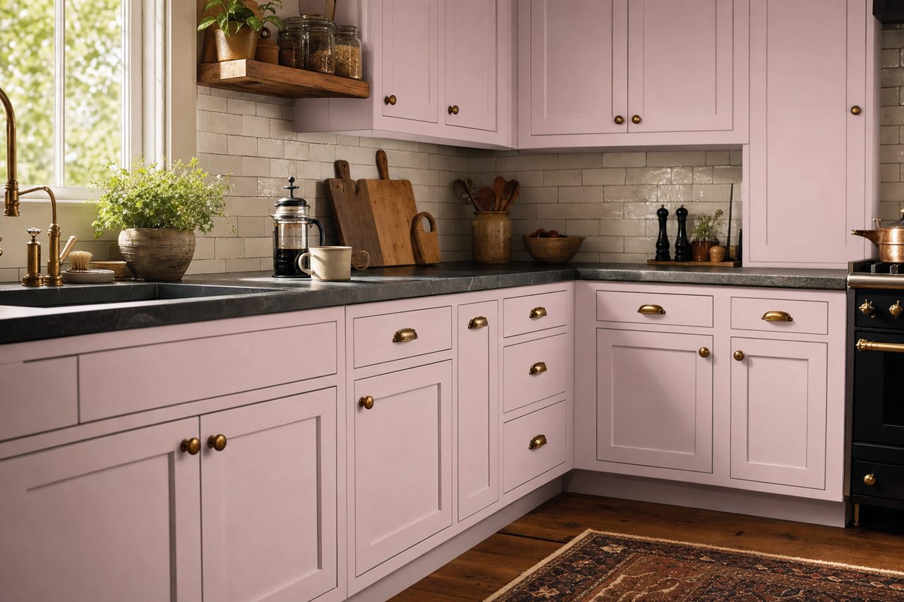 Peace by Benjamin Moore on cabinets