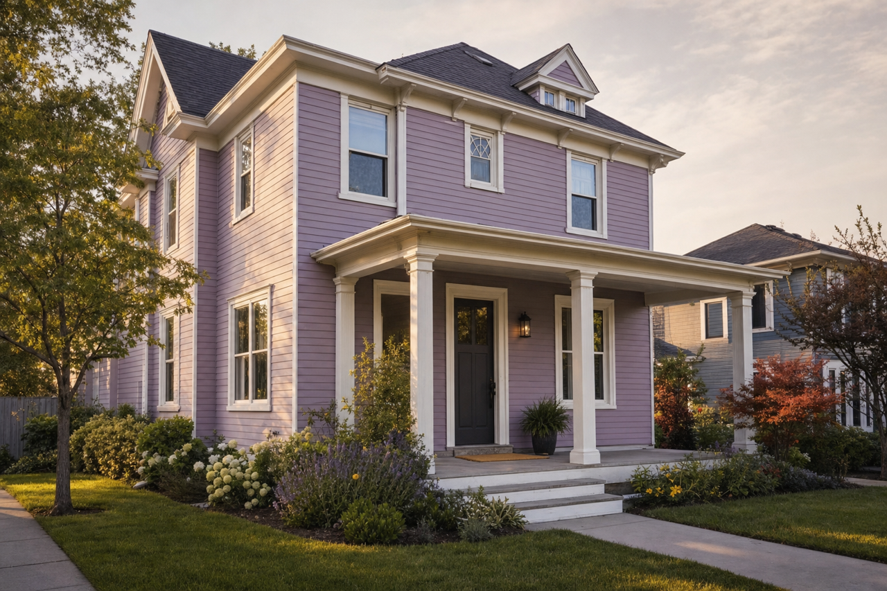 Iris by Benjamin Moore on exterior