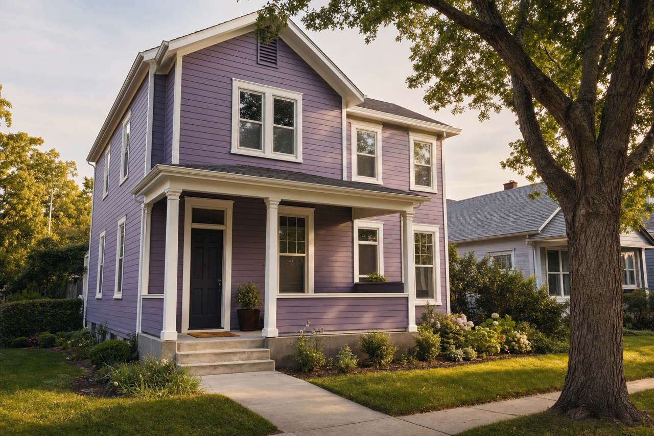 Cupid's Dart by Benjamin Moore on exterior