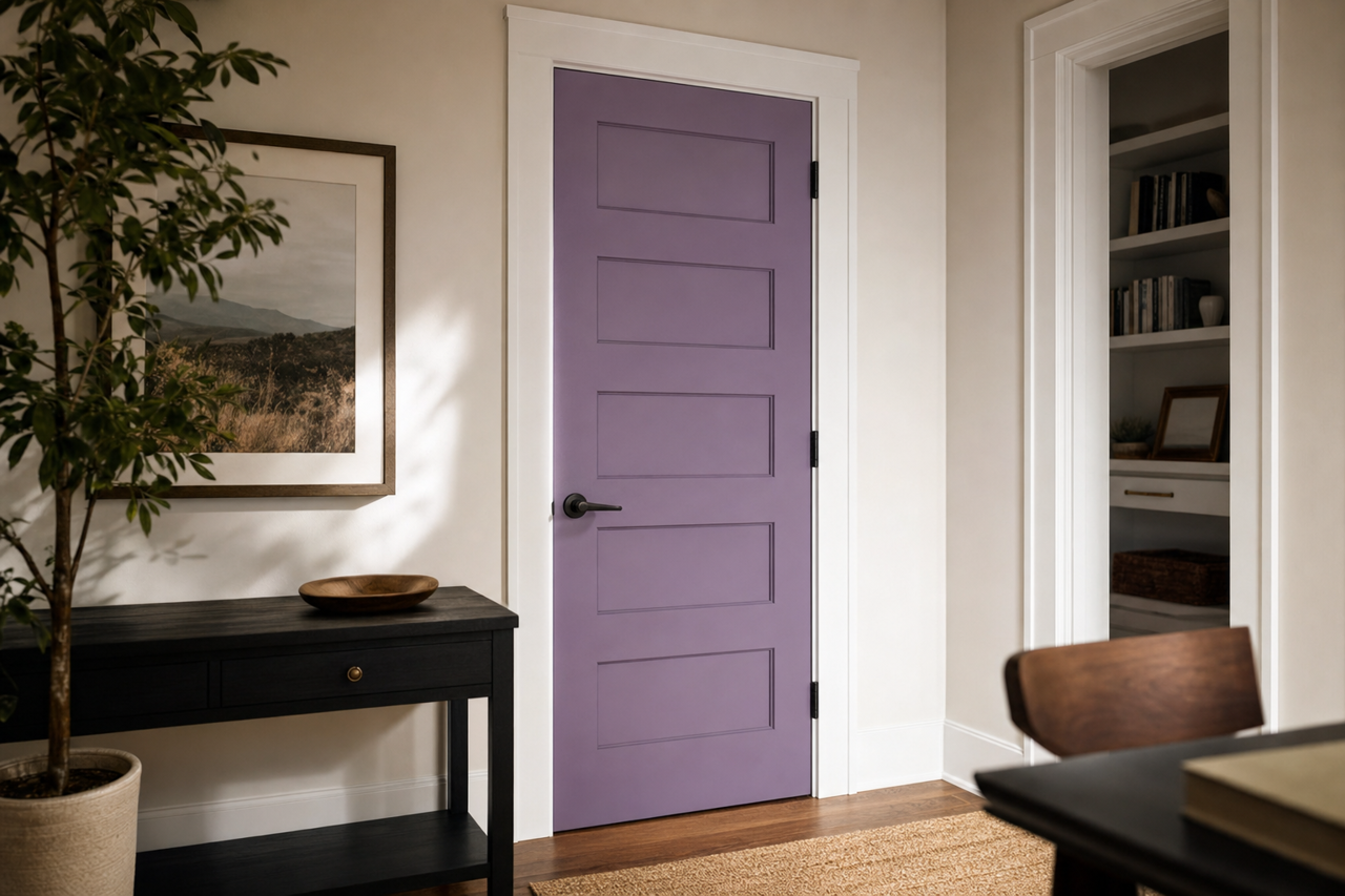 Cupid's Dart by Benjamin Moore on interior-doors