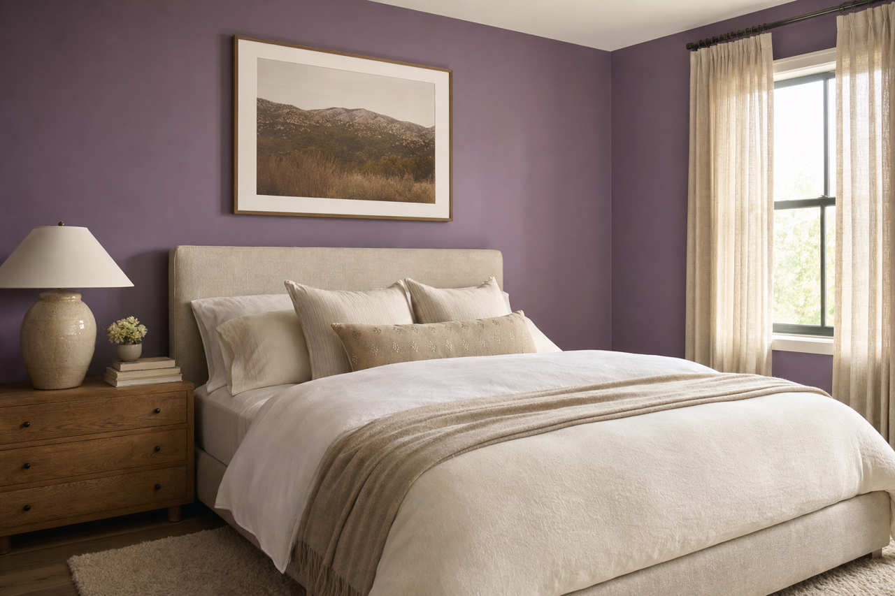 Cupid's Dart by Benjamin Moore on interiors