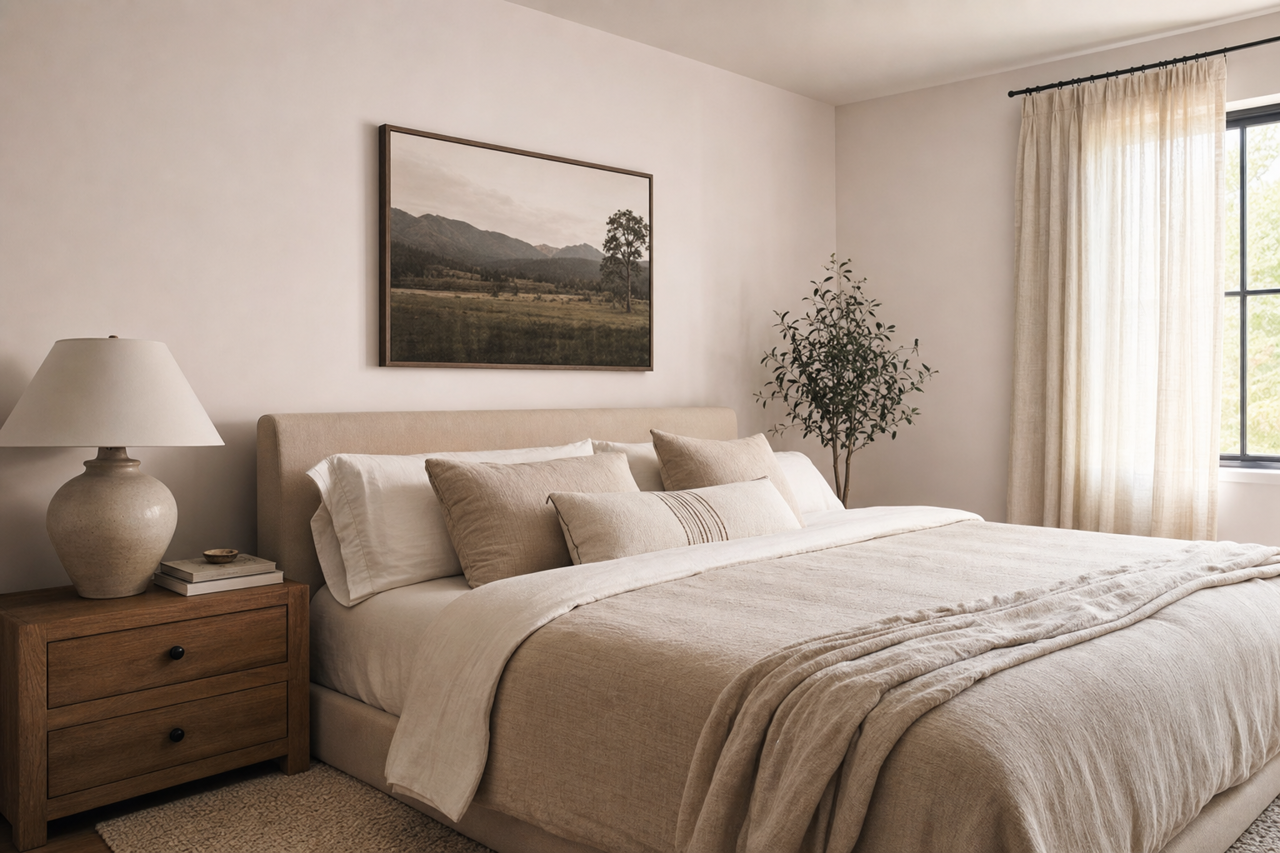 Rock Harbor Violet by Benjamin Moore on interiors